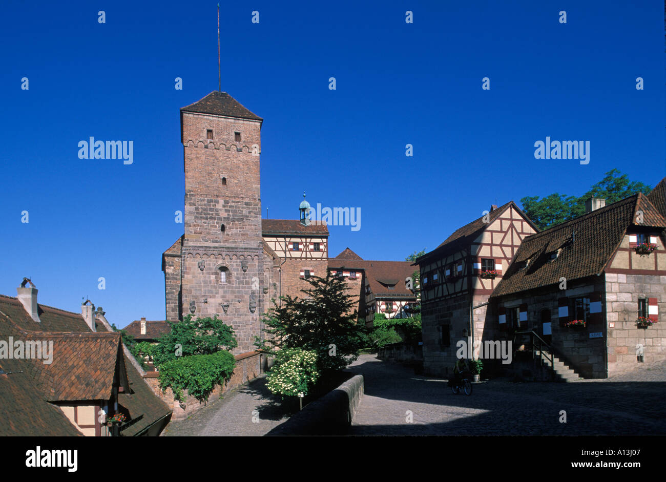 Kaiserburg Nürnberg Bayern Deutschland Stockfoto