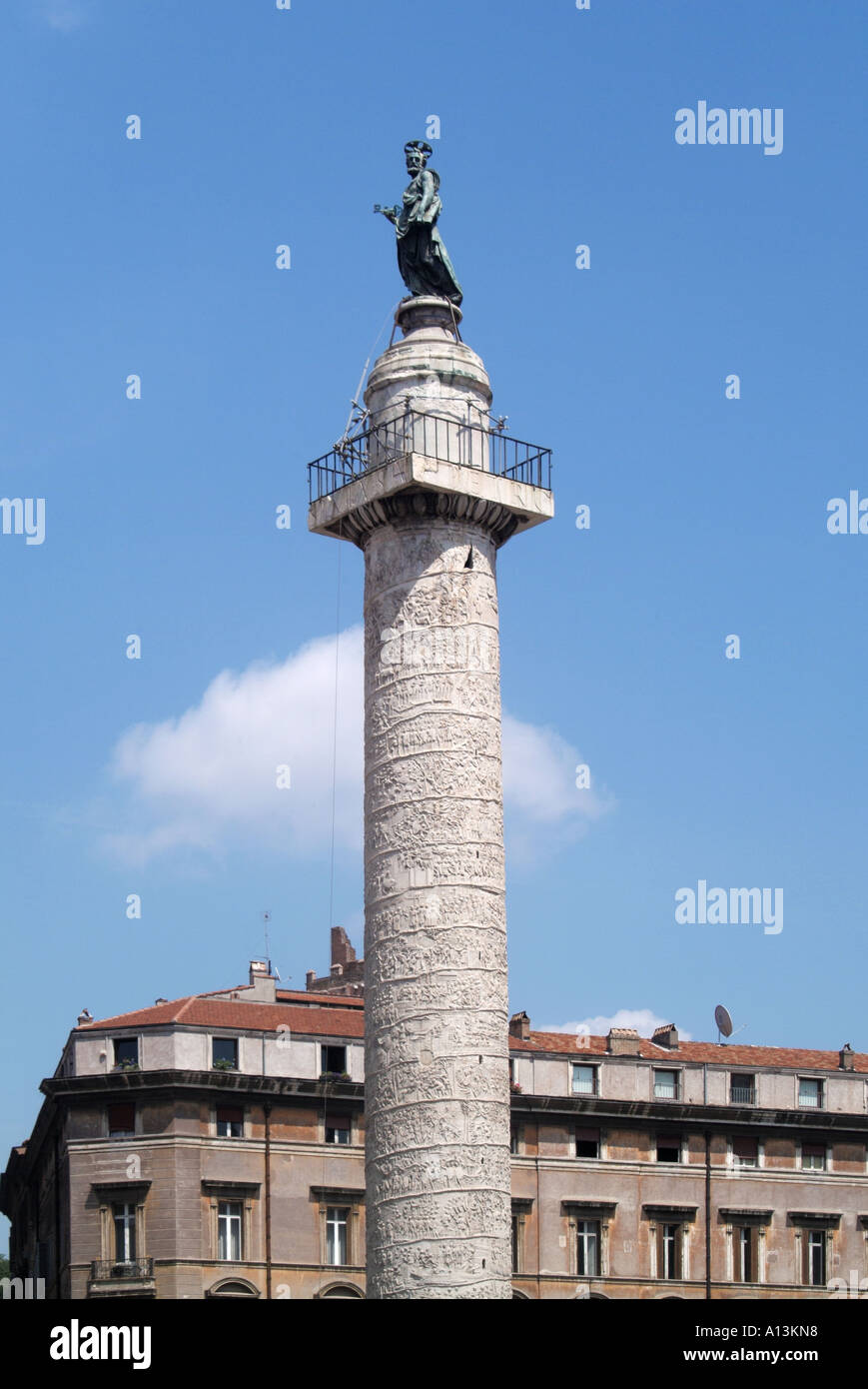 Rom-Spalte von Marcus Aurelius Stockfoto