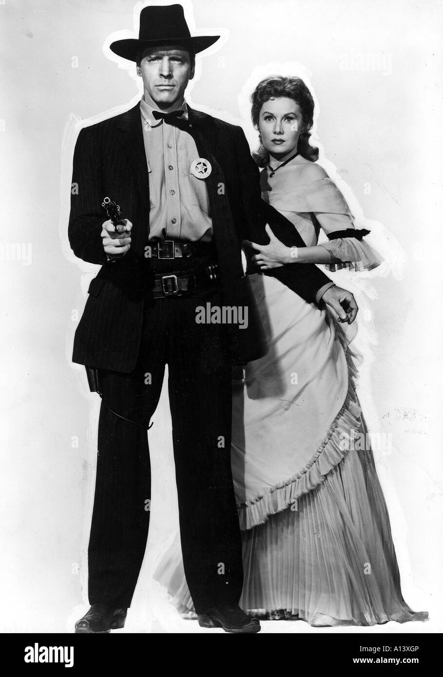 Schießerei am OK Corral Jahr 1957 Direktor John Sturges Burt Lancaster Rhonda Fleming Stockfoto