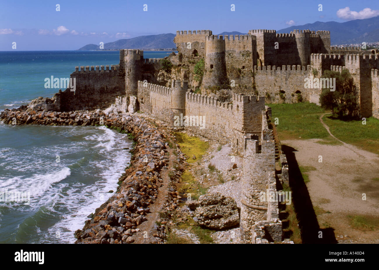 Türkei Anamur Burg Stockfoto