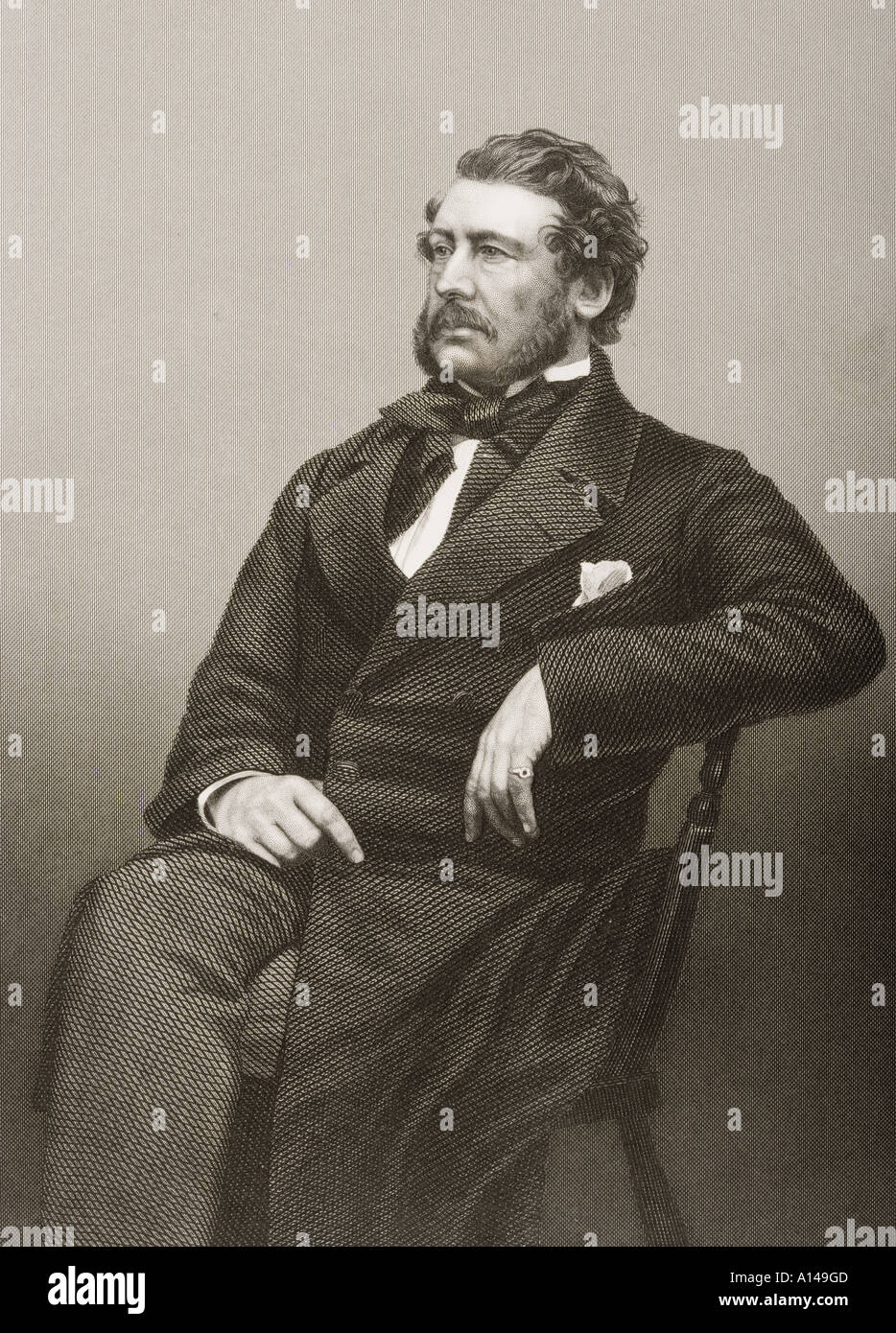 Captain William Harrison, 1812 - 1860. Britische Handelsmarine Offizier und Kommandant der SS Great Eastern. Stockfoto