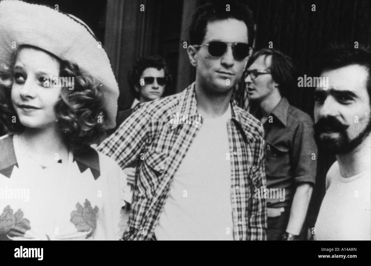 Taxi Fahrer Baujahr 1975 Regisseur Martin Scorsese Robert De Niro Jodie Foster Martin Scorsese Shooting Bild Hauptpreis an 1976 Stockfoto