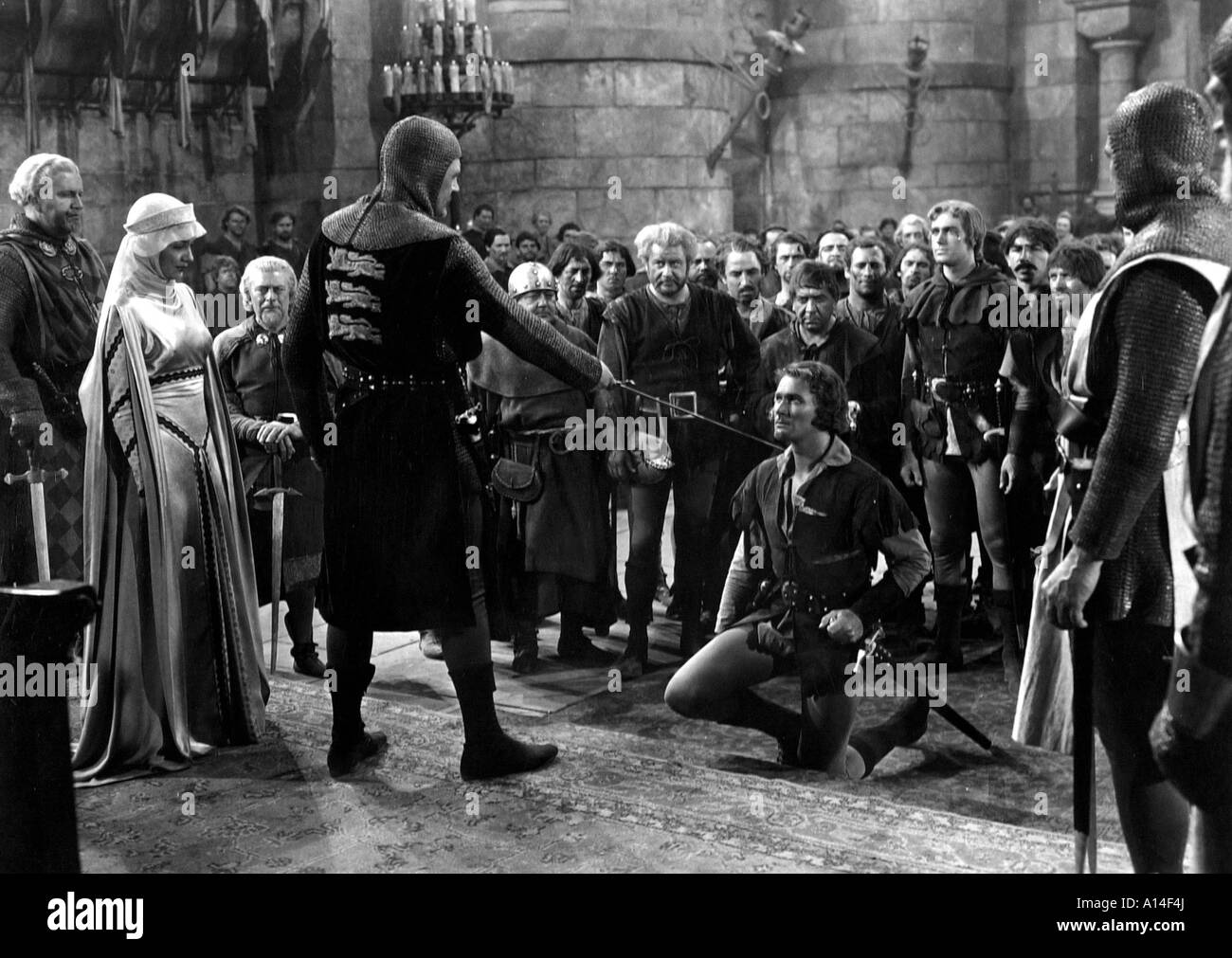 Die Abenteuer des Robin Hood 1938 Michael Curtiz Errol Flynn, Olivia de Havilland Ian Hunter Stockfoto