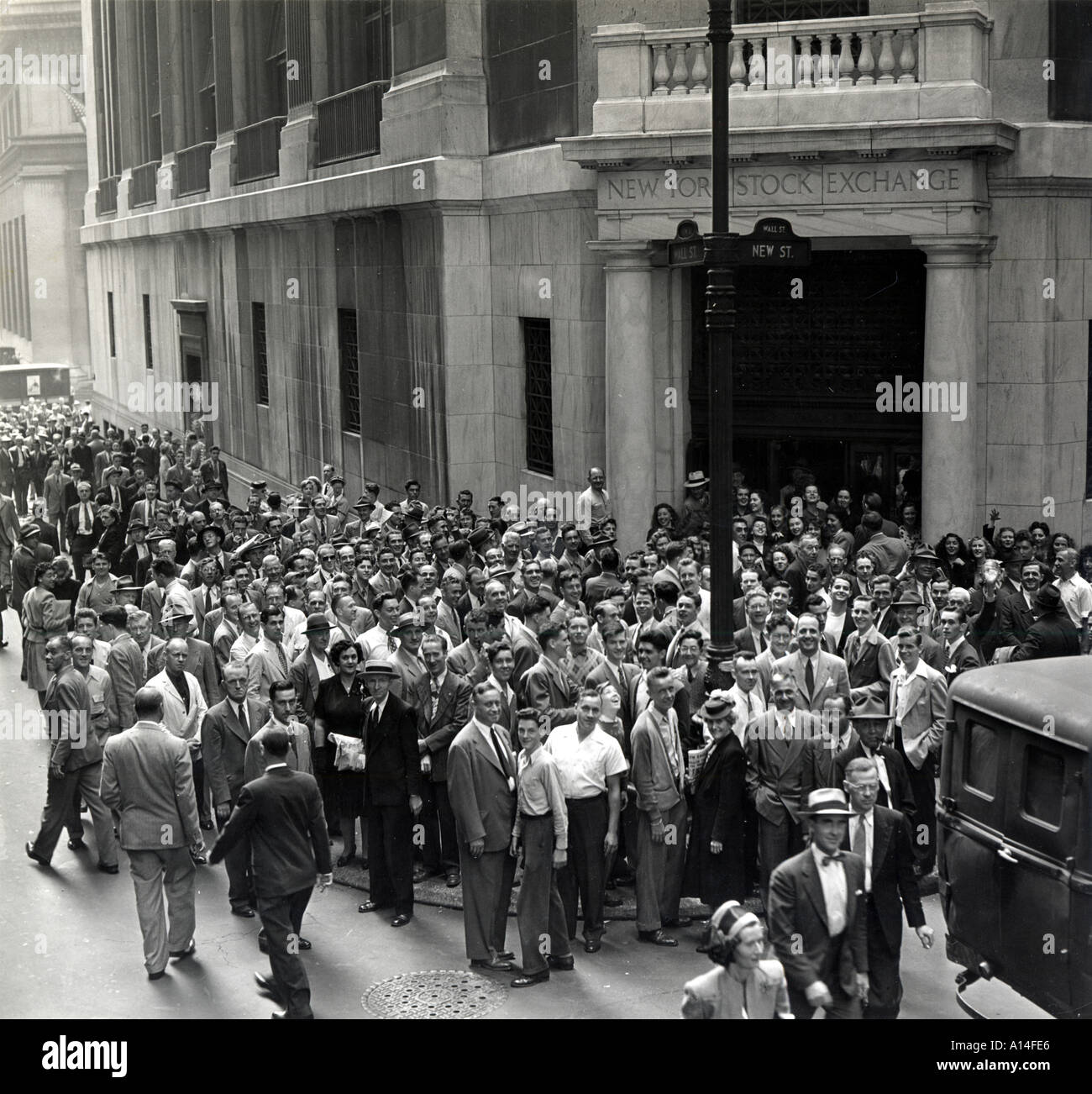 Mitarbeiter in New York Stock Exchange Stockfoto