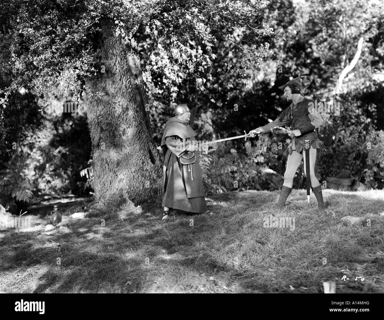 Die Abenteuer von Robin Hood Jahr 1938 Regisseure Michael Curtiz und William Keighley Errol Flynn Stockfoto
