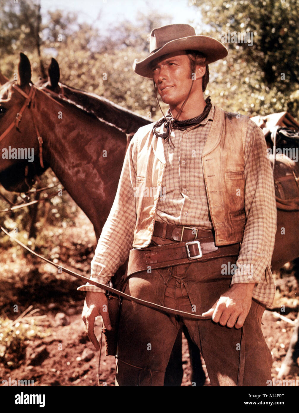 Rohhaut Jahr 1959 1966 Clint Eastwood Stockfoto