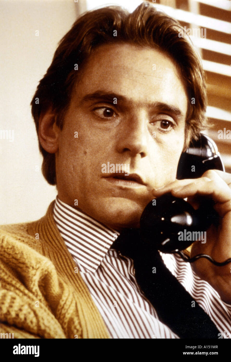 Verrat Jahr 1983 Direktor David Jones Jeremy Irons basierend auf Harold Pinter s Buch Stockfoto