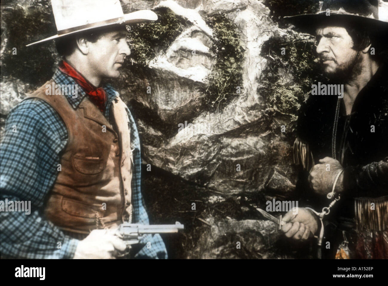 Nord-West montiert Polizei Jahr 1940 Regisseur Cecil B DeMille Gary Cooper George Bancroft Stockfoto