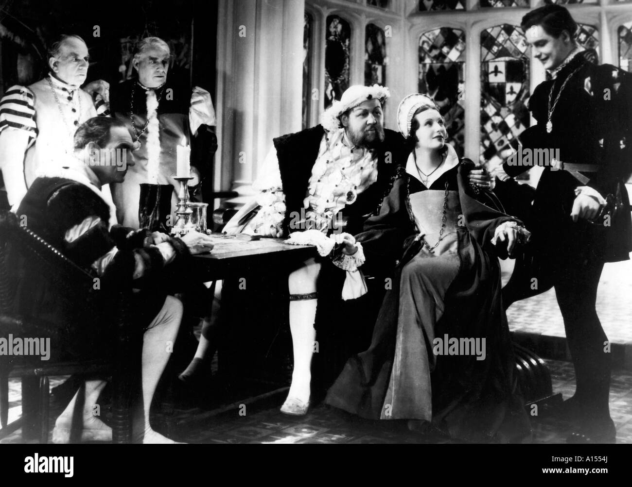 The Private Life Of Henry VIII Jahr 1933 Direktor Alexander Korda Charles Laughton Merle Oberon Stockfoto