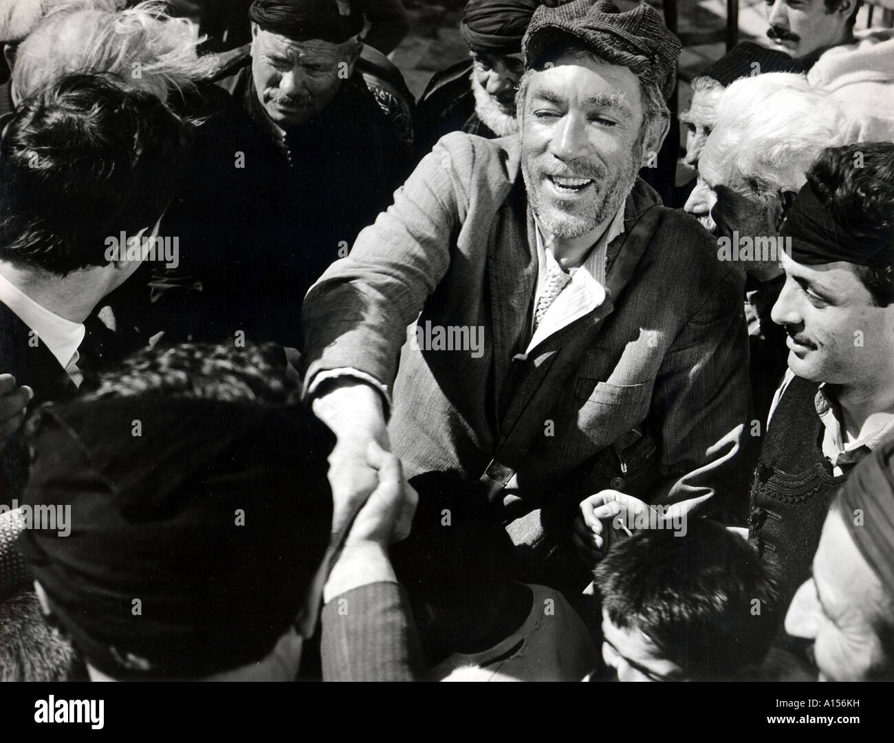 Zorba The Greek Jahr 1964 Direktor Michael Cacoyannis Anthony Quinn basierend auf Nikos Katzantzakis Buch Stockfoto