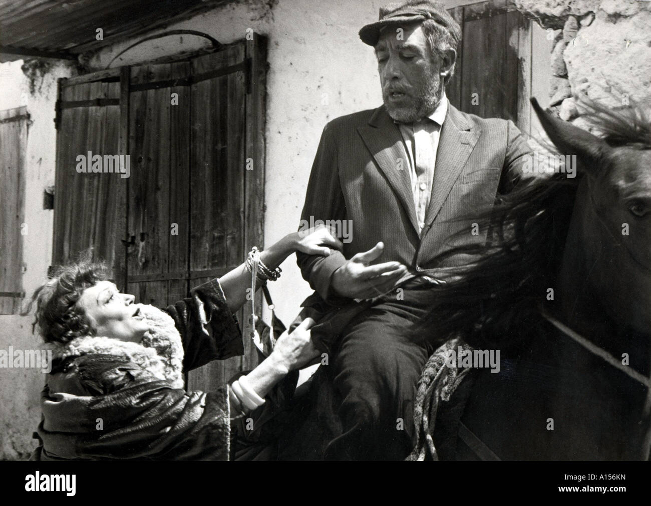 Zorba The Greek Jahr 1964 Direktor Michael Cacoyannis Anthony Quinn Lila Kedrova basierend auf Nikos Katzantzakis Buch Stockfoto