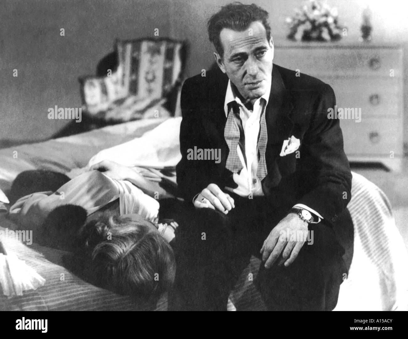 In einem einsamen Ort Jahr 1950 Regisseur Nicholas Ray Humphrey Bogart Gloria Grahame Stockfoto