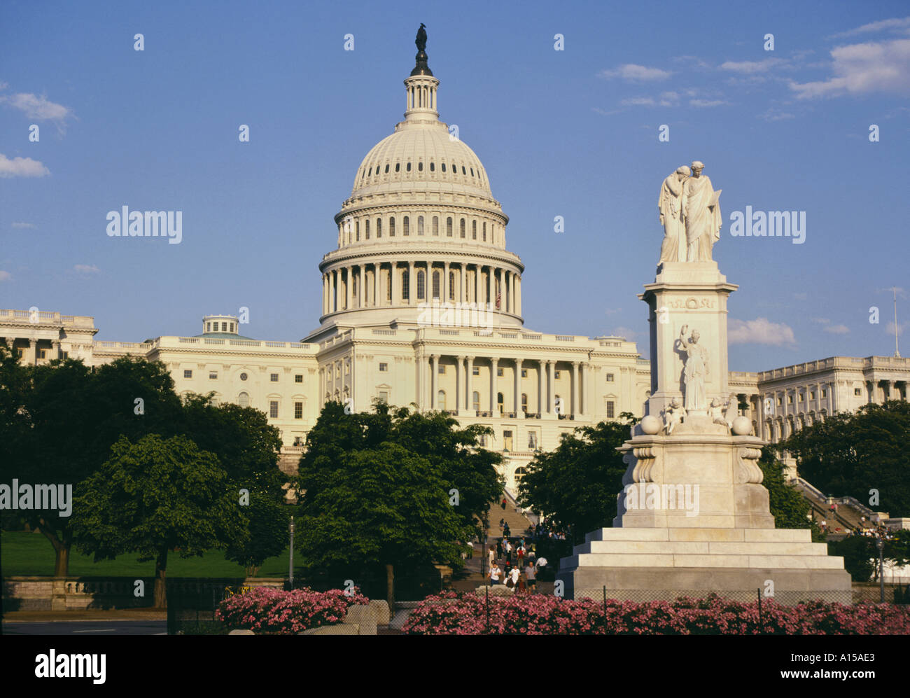 Hauptstadt-Gebäude in Washington DC USA Stockfoto