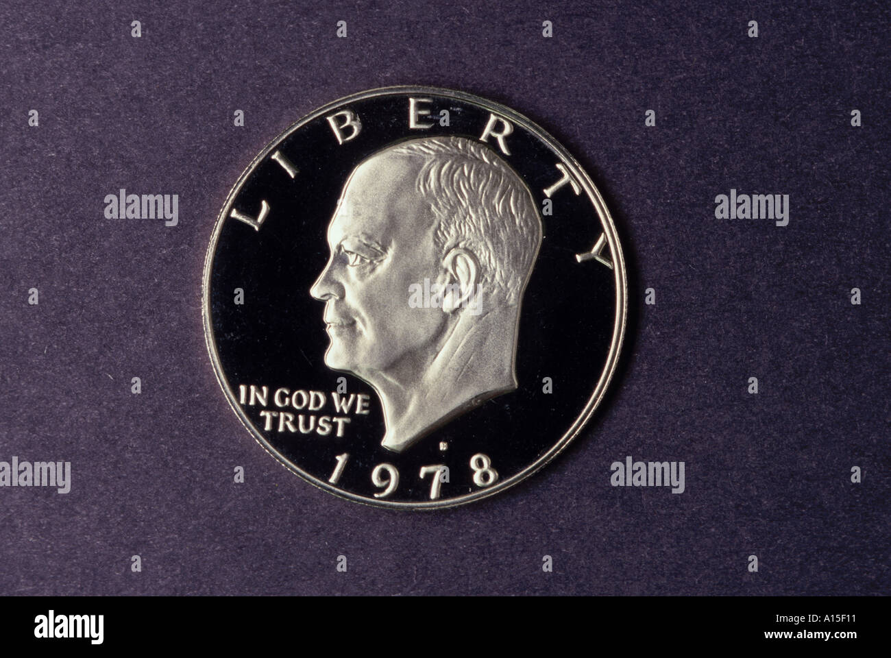 MÜNZE USA DWIGHT D EISENHOWER 1978 DOLLAR Stockfoto