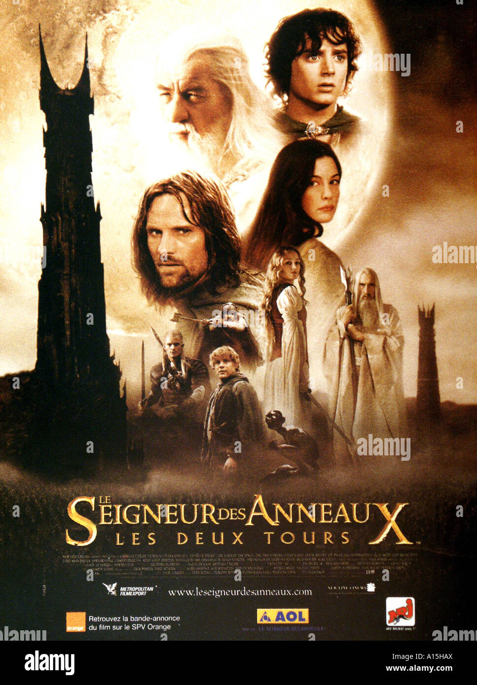 Der Herr der Ringe die zwei Türme Jahr 2002 Regisseur Peter Jackson Movie poster Stockfoto