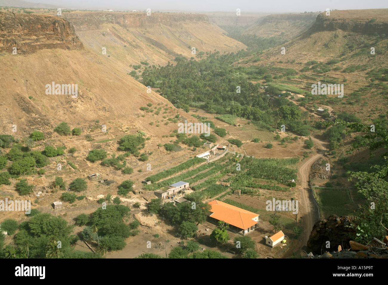 Kap-Verde Inseln. Santiago. Ribeira Grande Stockfoto