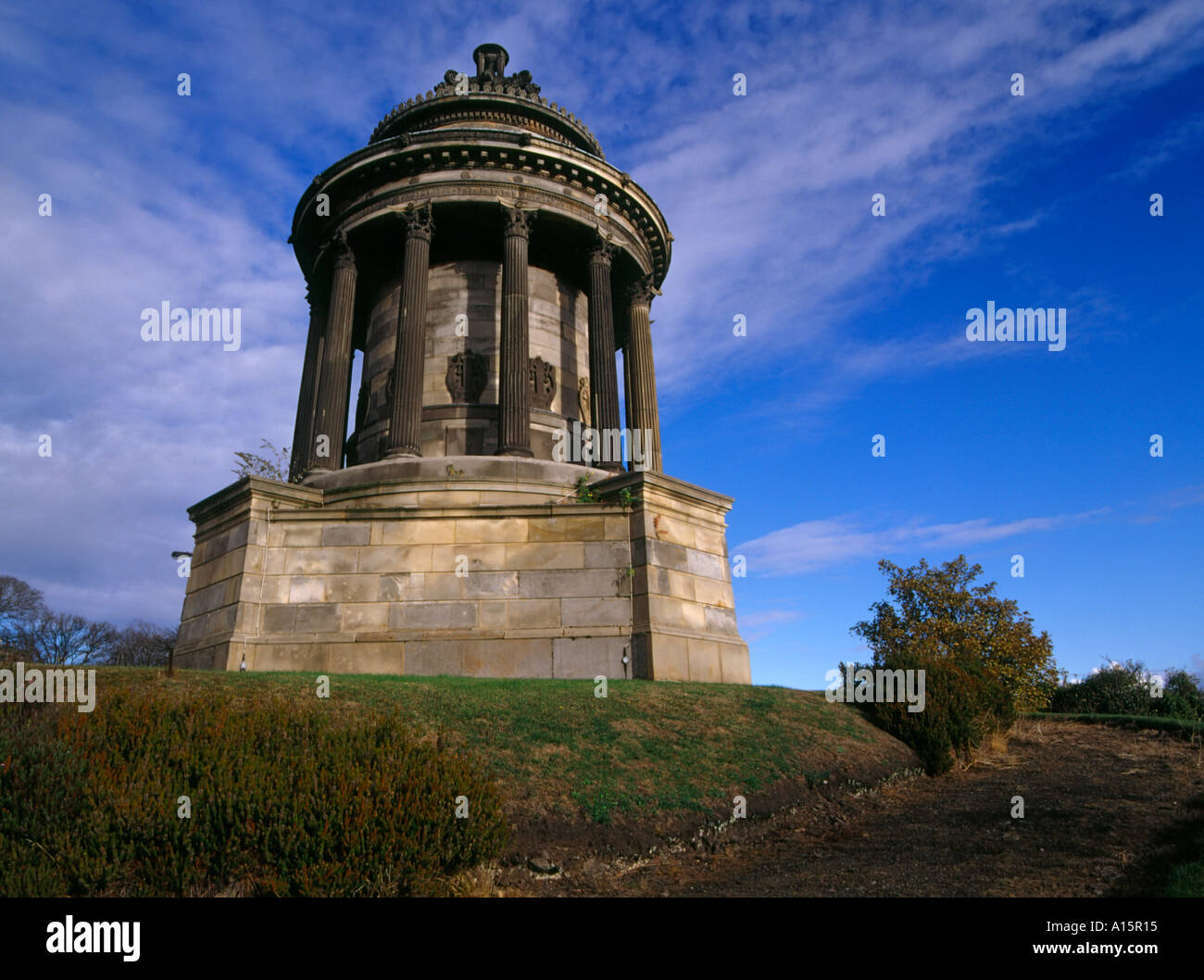 dh CALTON EDINBURGH Robert rabbie Burns Denkmal schottischer Dichter bard scottish Monuments Stockfoto