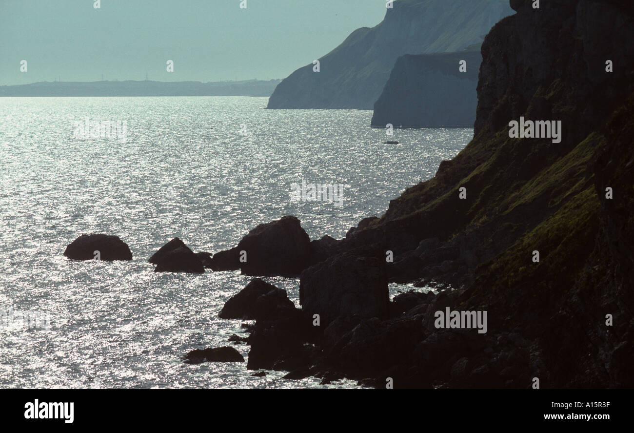 Richtung Burton, West Dorset, UK Juni-Abend Stockfoto