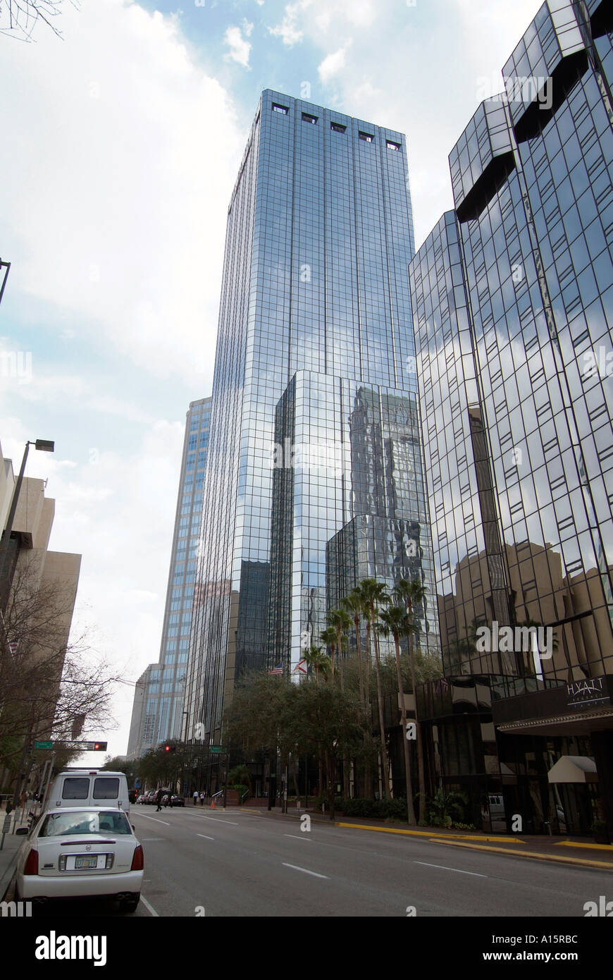 Die Innenstadt von Tampa Florida Architektur Hochhäuser Stockfoto