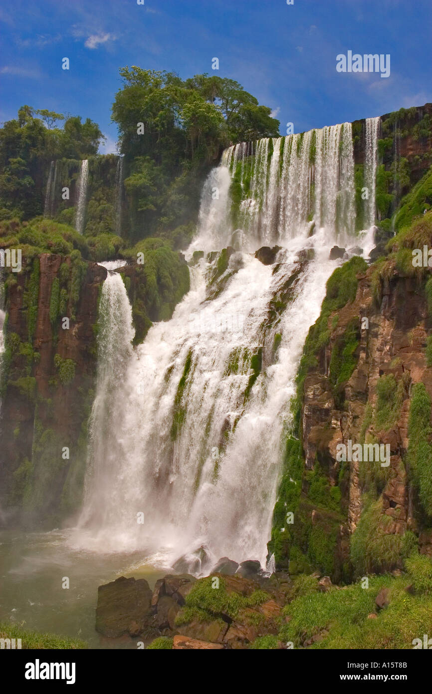 Iguaçu-Wasserfälle Brasilien Stockfoto
