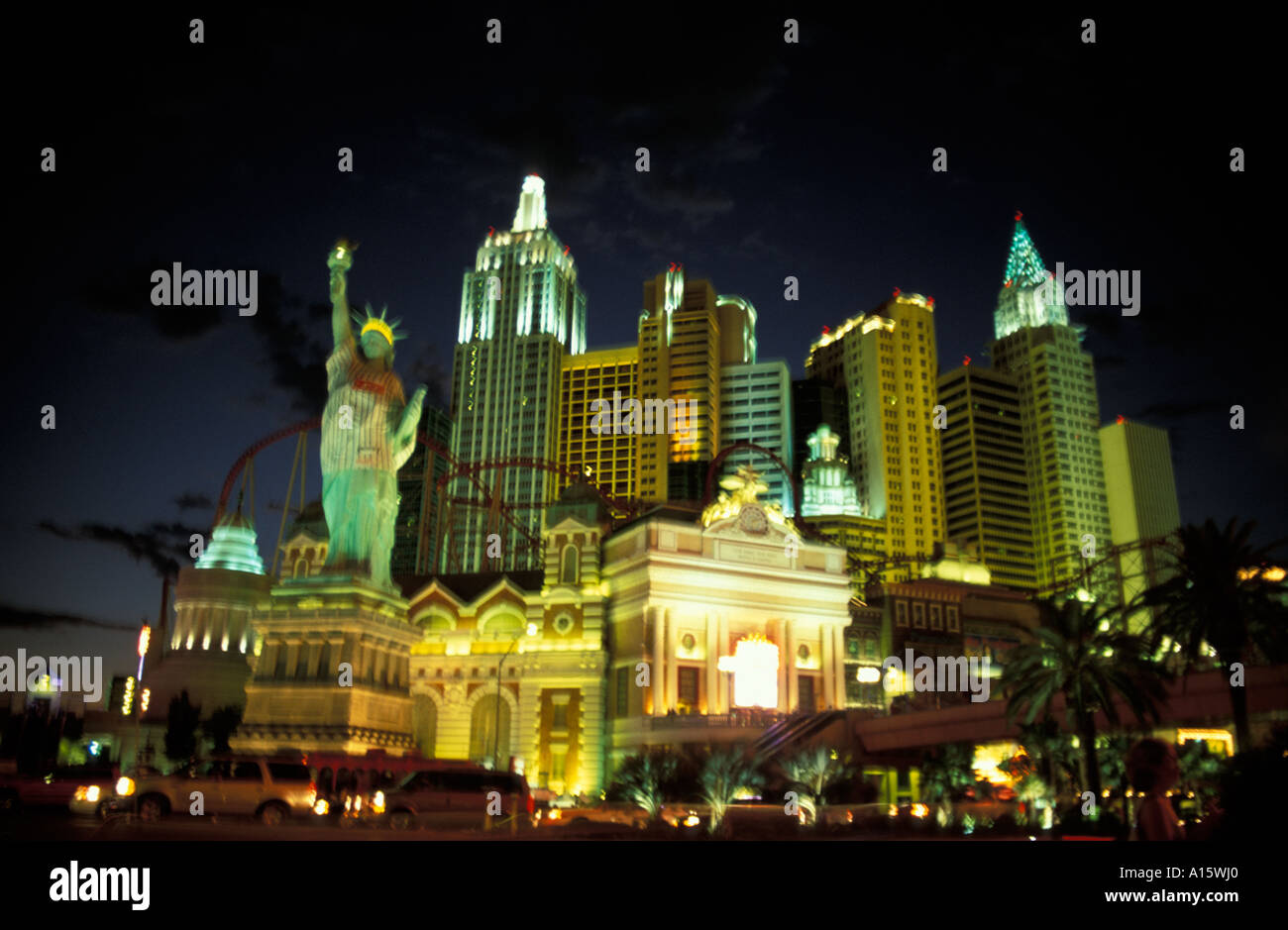 "New York New York" in Las Vegas USA Stockfoto