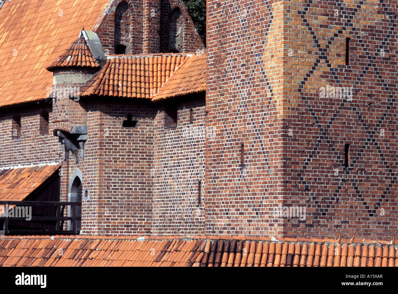 Auf Schloss Marienburg Malbork, Polen Stockfoto