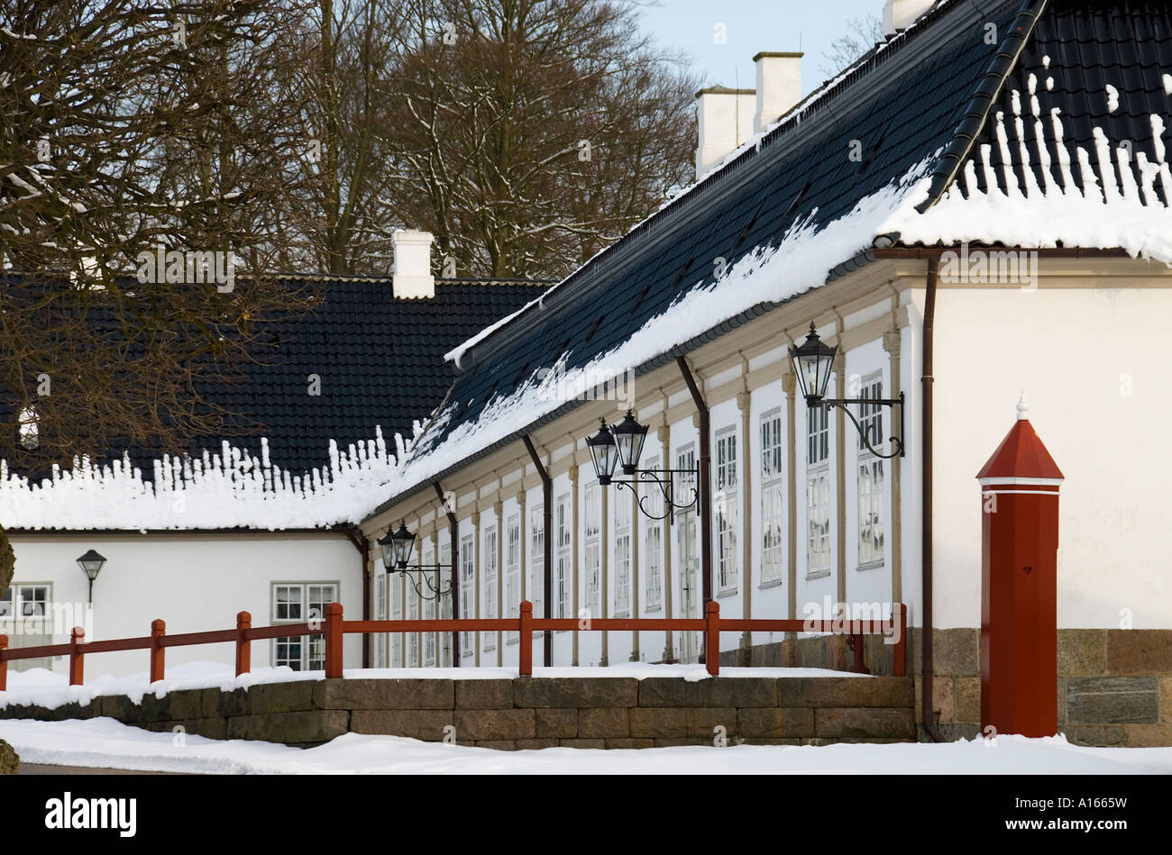 Chanselors Haus die täglichen Heimat für Crownprince Frederik und Mary Donaldson auf Schloss Fredensborg Stockfoto