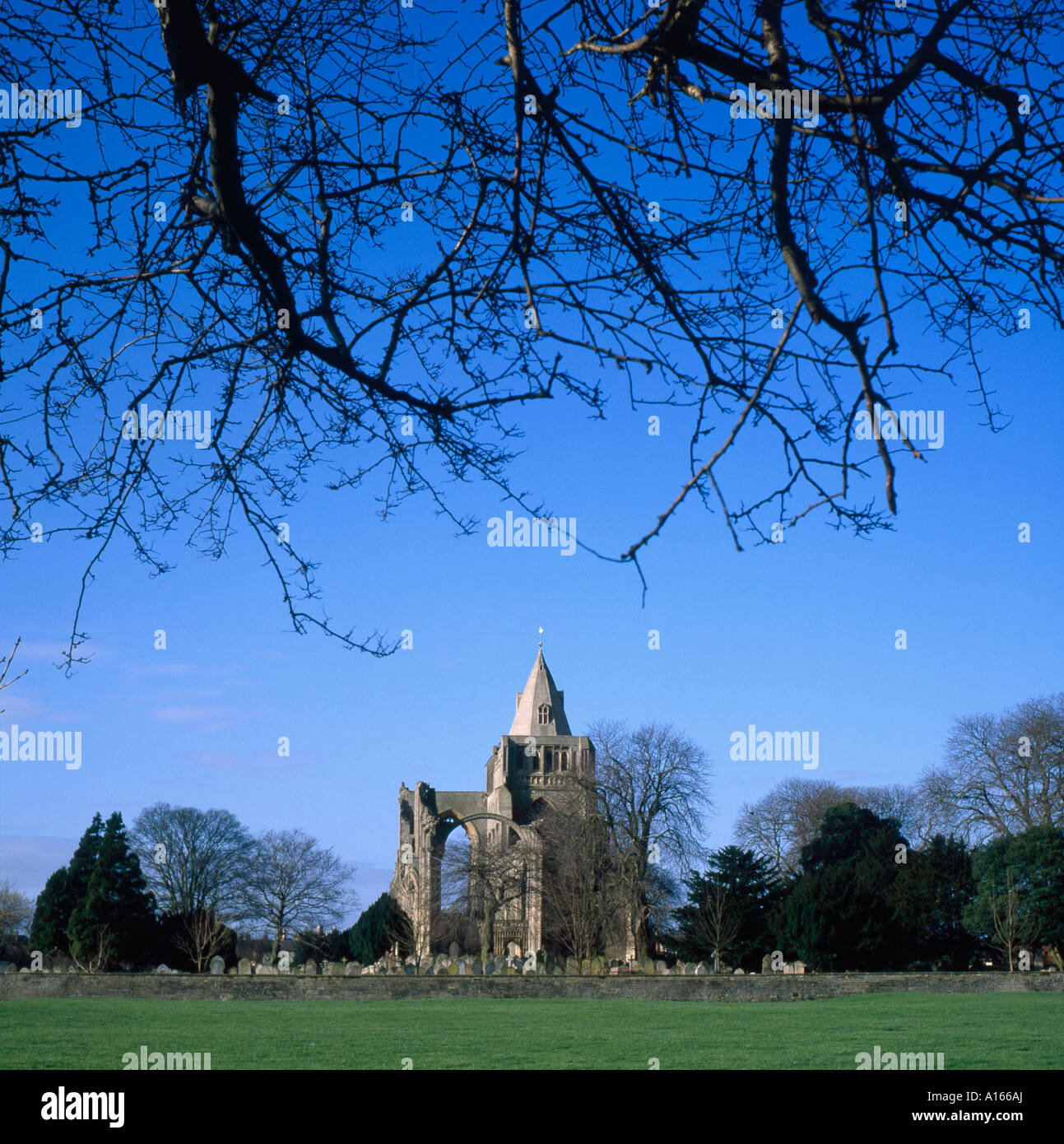 Ostseite von Crowland Abtei Benediktiner-Abtei aus 716 n. Chr. den Ursprung der Guthlac Roll und Croyland Chronik widmen Stockfoto