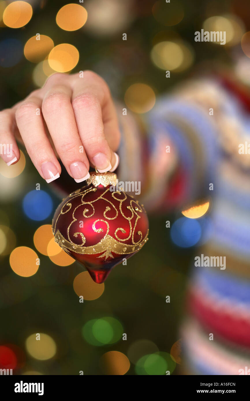 Hand mit Ornament Stockfoto