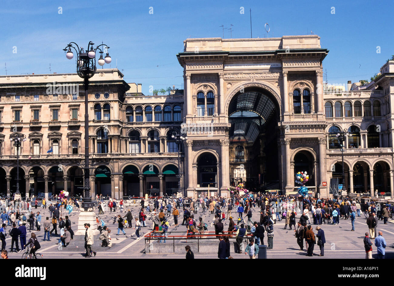 Mailand-Stadtplatz Galleria Vittorio Emanuele II Italien Stockfoto