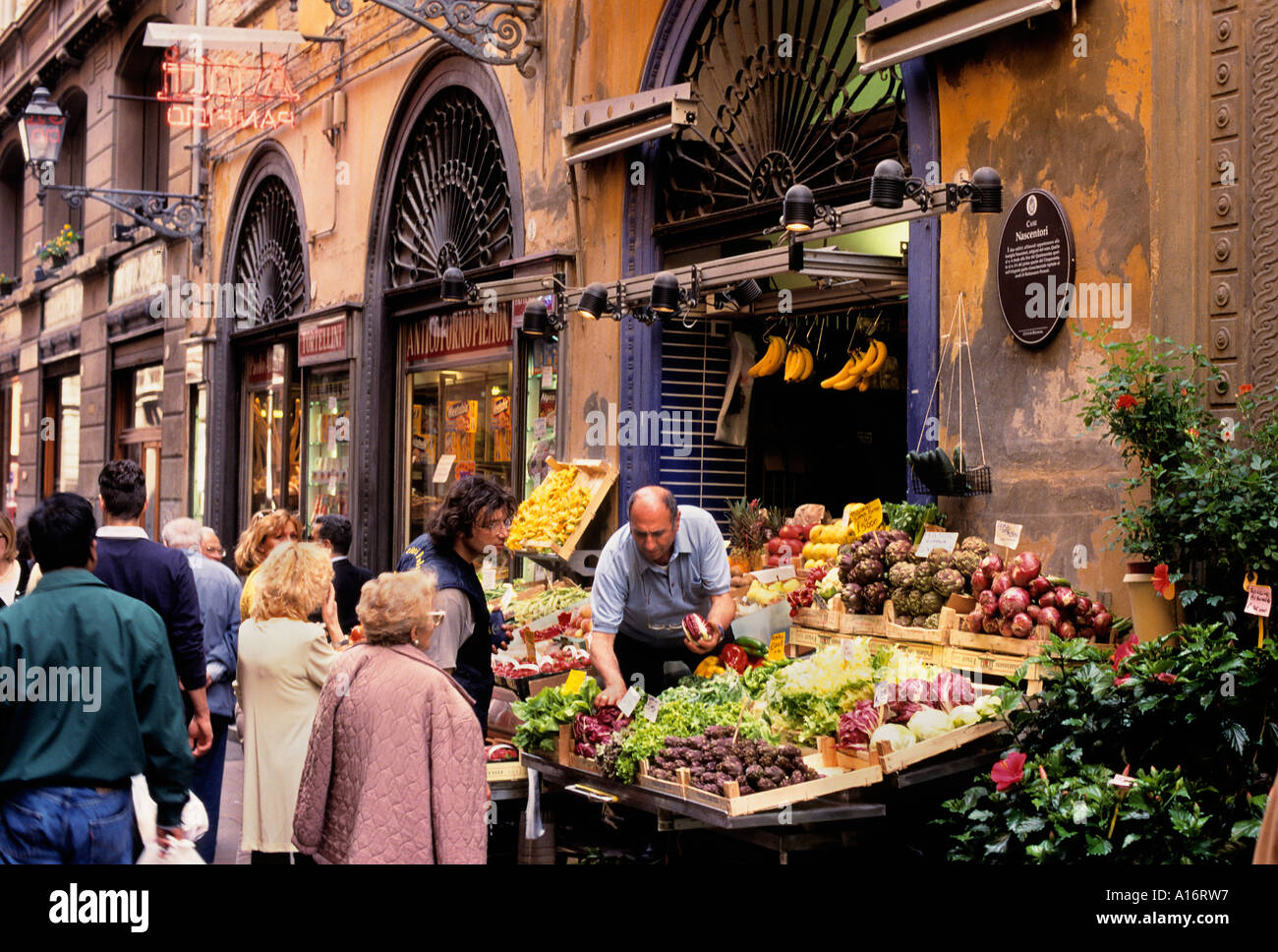 Bologna, Emilia Romagna Italien italienische Market Grocer Stockfoto