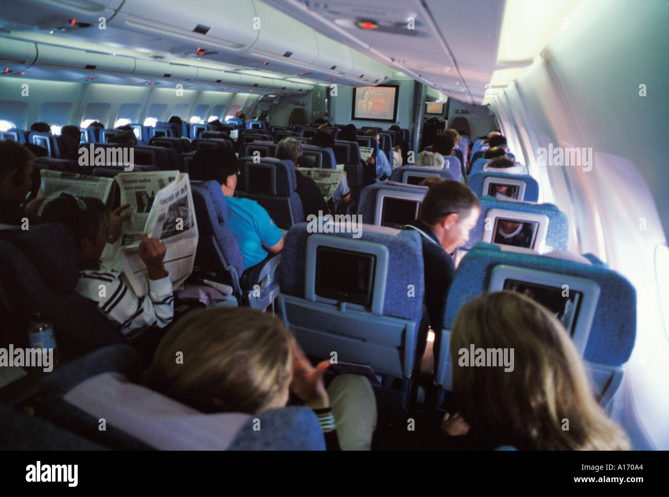 Airbus A340 Interieur Stockfoto Bild 94372 Alamy