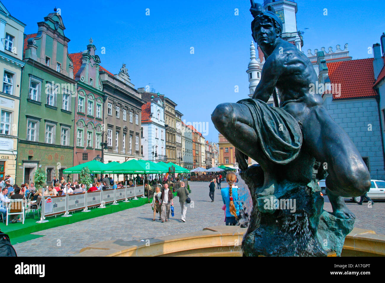 Altmarkt, Stary Rynek, Poznan, Polen. Stockfoto