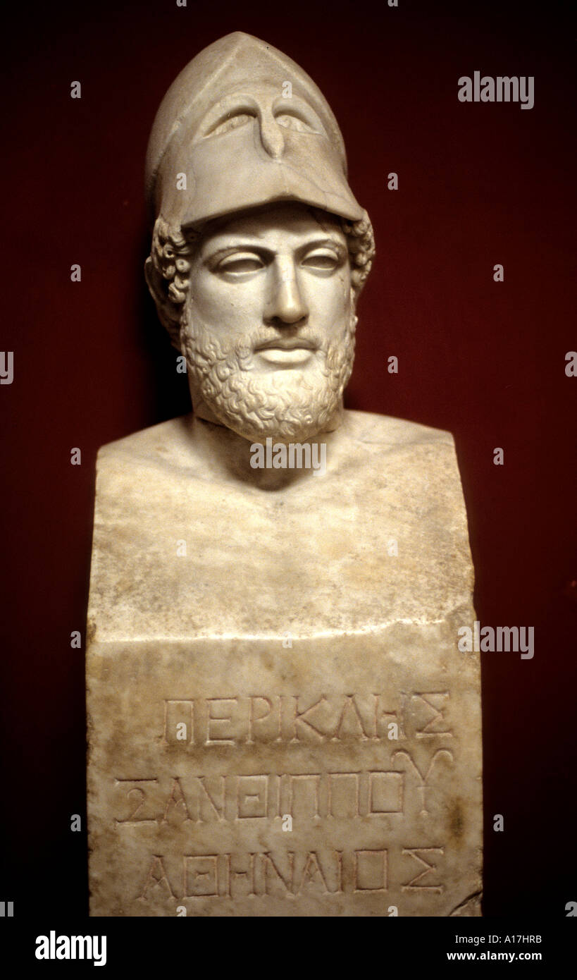 Perikles Perikles 495 429 BC Redner Staatsmann und General von Athen in der Stadt Golden Age griechische griechischen Stockfoto
