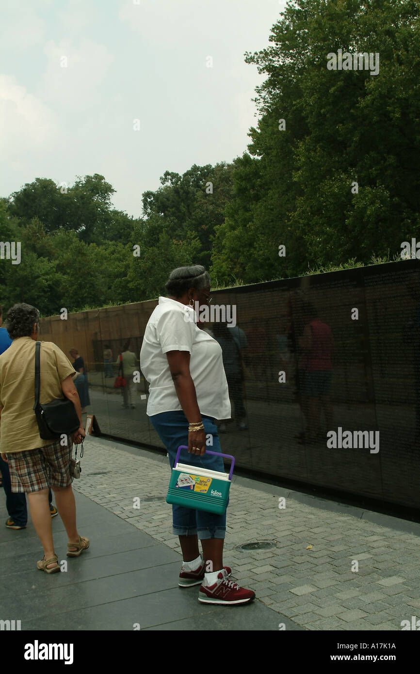 Vietnam Veterans Memorial Wall Washington DC USA Stockfoto