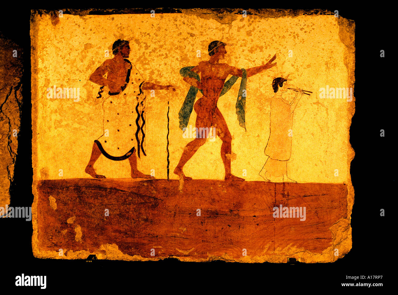 Paestum Fresken Fresko 7.-1. Jh. v. Chr. Rom römischen Italien Italienisch Stockfoto