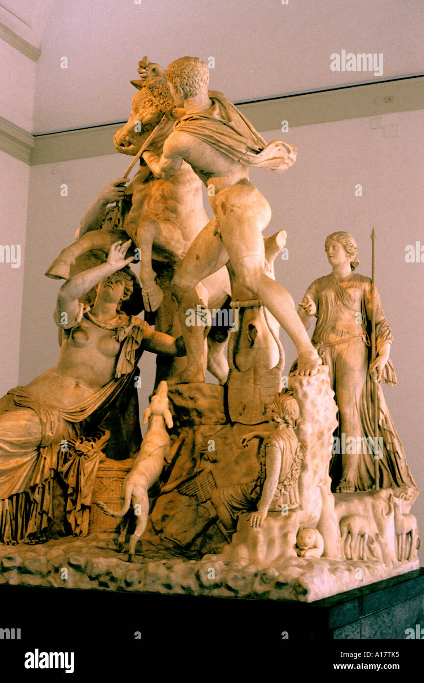 Naples Archäologisches Museum Italien Italienisch Stockfoto