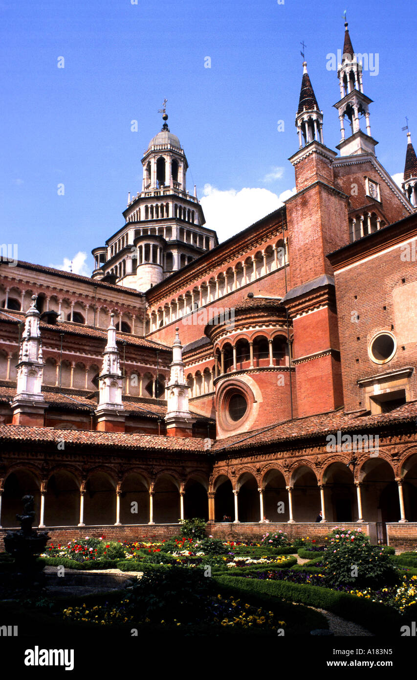 Pavia Kartäuser Kloster Kartause Certosa Lombard Lombardei Gian Galeazzo Visconti gotischen Renaissance Stockfoto