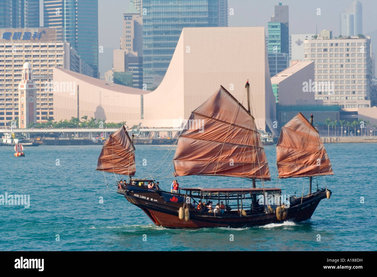 Duk Ling Segeln Junk, Hong Kong Stockfoto