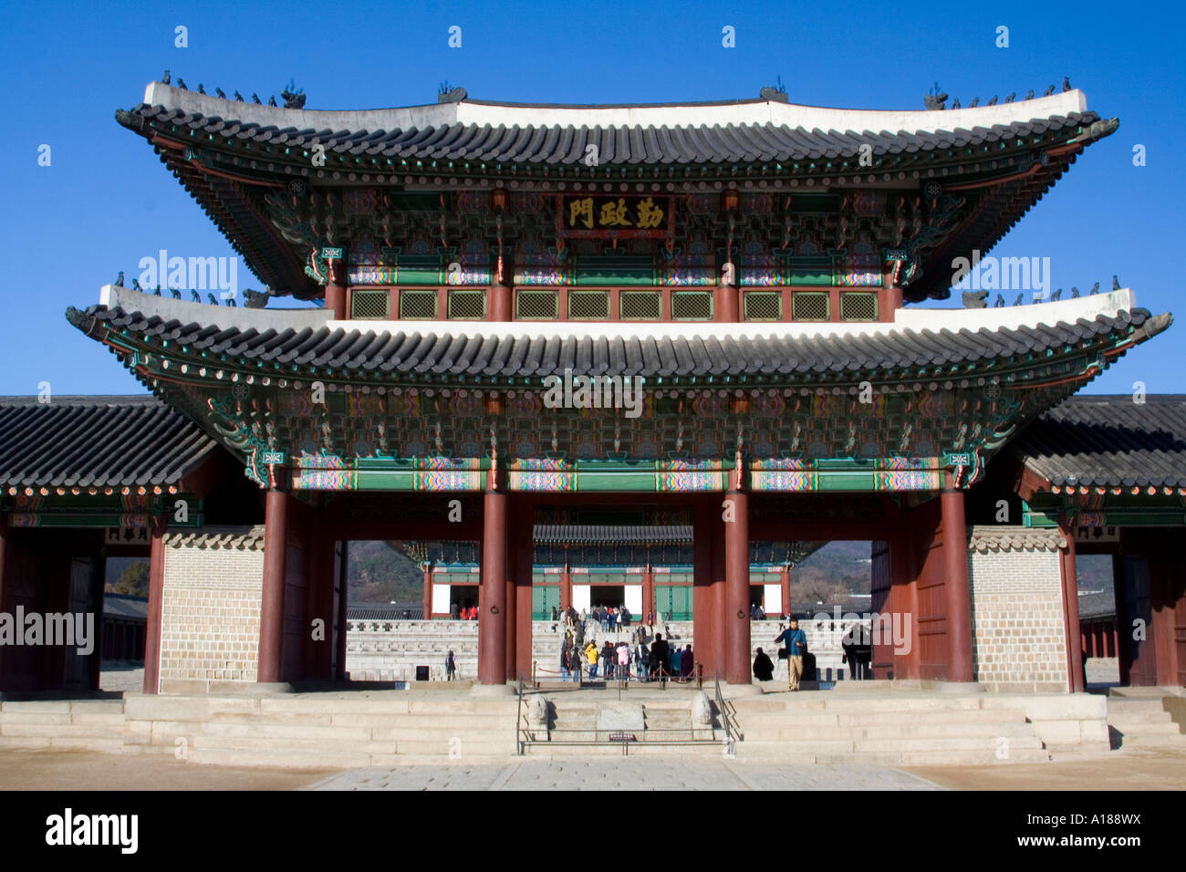 Geunjeongjeon, Gyeongbokgung-Palast, Seoul, Korea Stockfoto