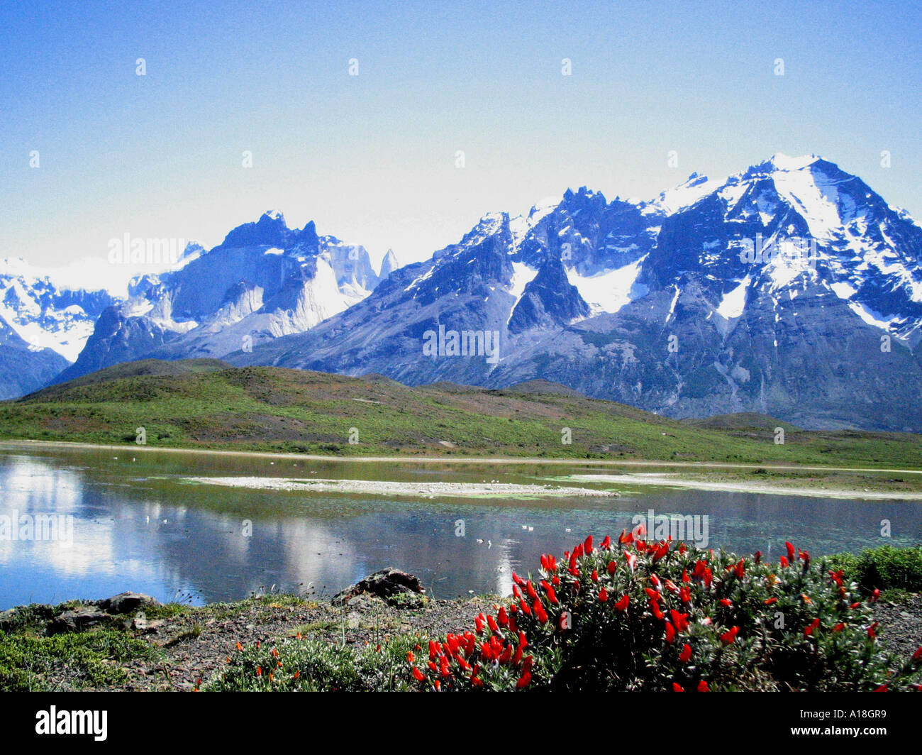 CHILE Torres del Paine Nationalpark Stockfoto