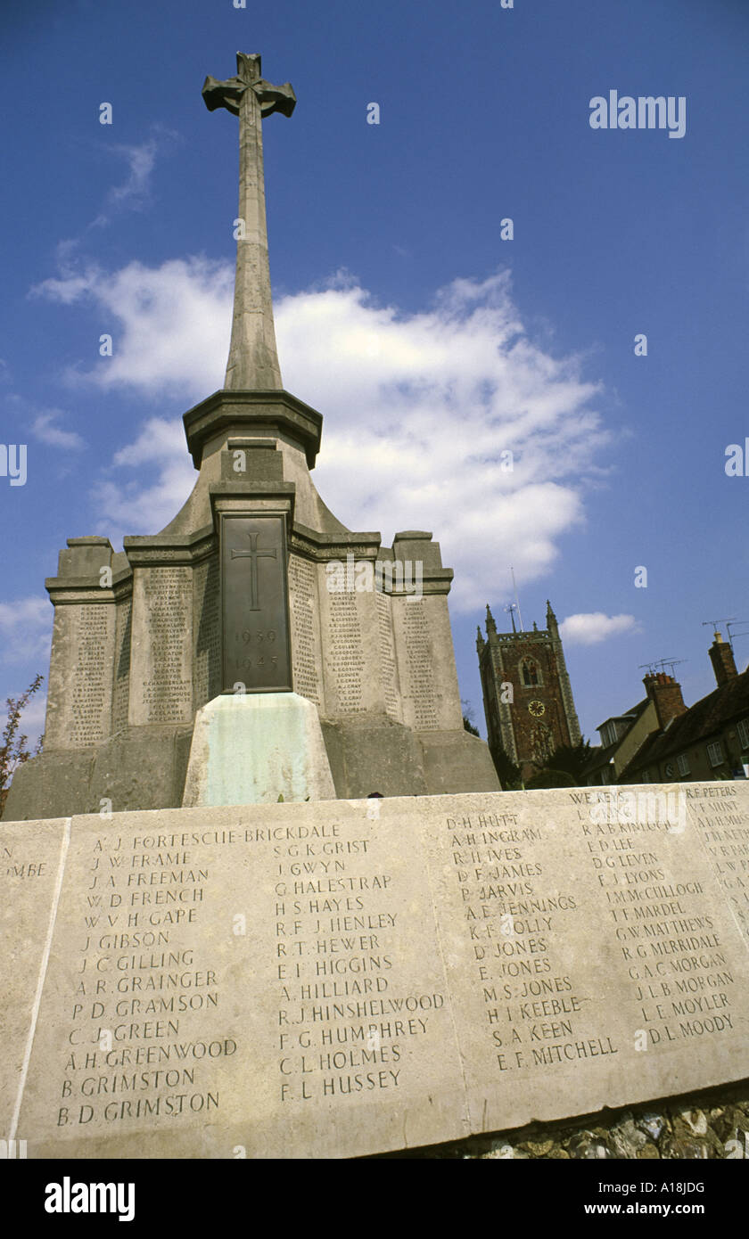 Kriegerdenkmal St. Albans, Hertfordshire UK. Stockfoto