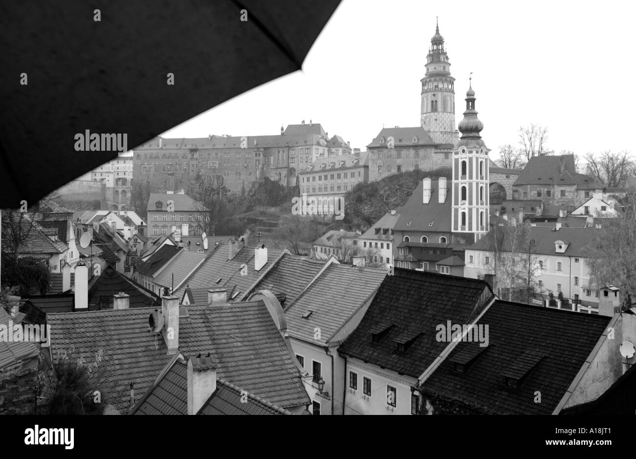 Stadt Cesky Krumlov Tschechien Osteuropa Stockfoto