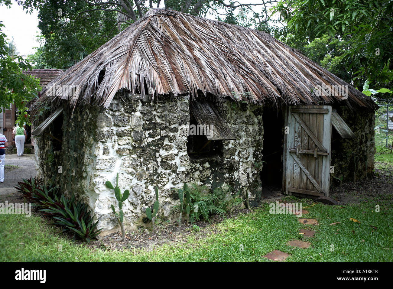 Traditionelle Slave Hütte Barbados Karibik Antillen Stockfoto
