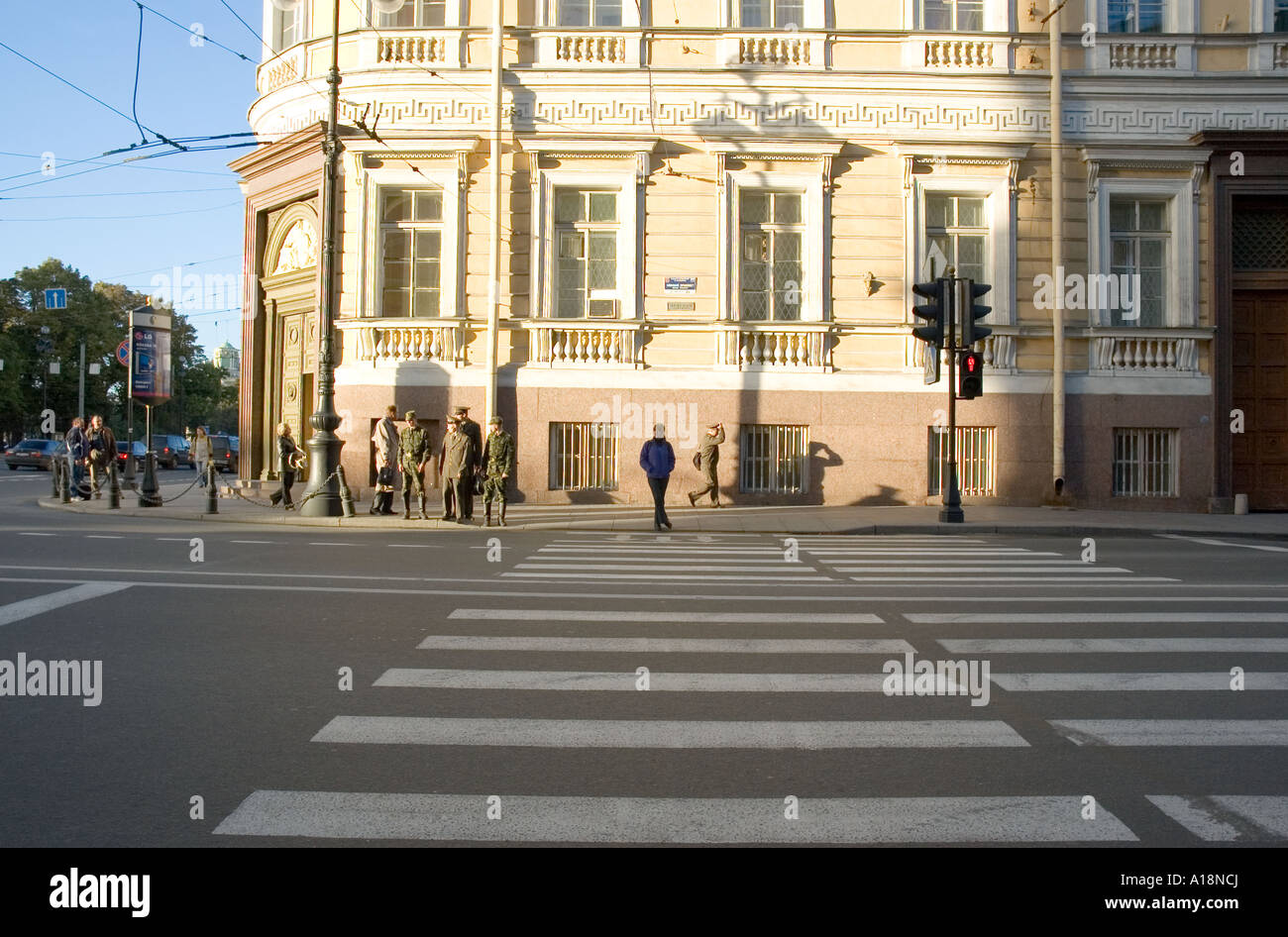 Newski-Prospekt in Sankt Petersburg Russland Stockfoto