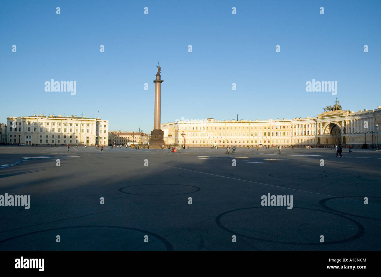 Der Schlossplatz in Saint Petersubrg Russland Stockfoto