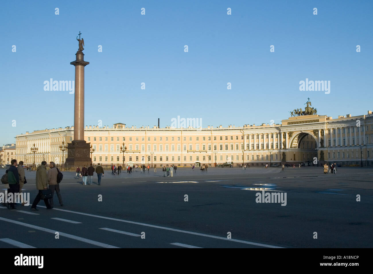 Schlossplatz in Sankt Petersburg Russland Stockfoto