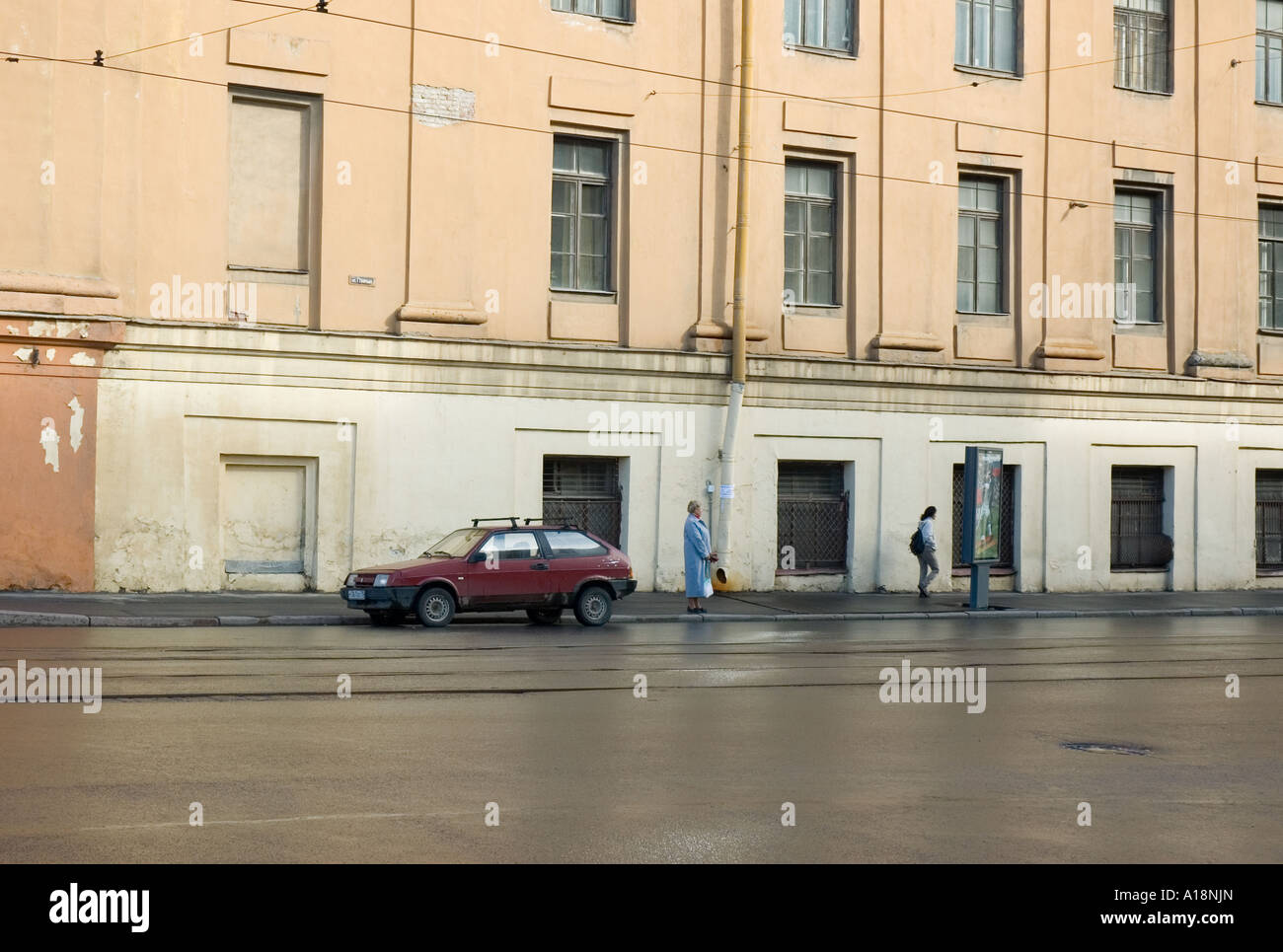 Straßenszene in Sankt Petersburg Russland Stockfoto