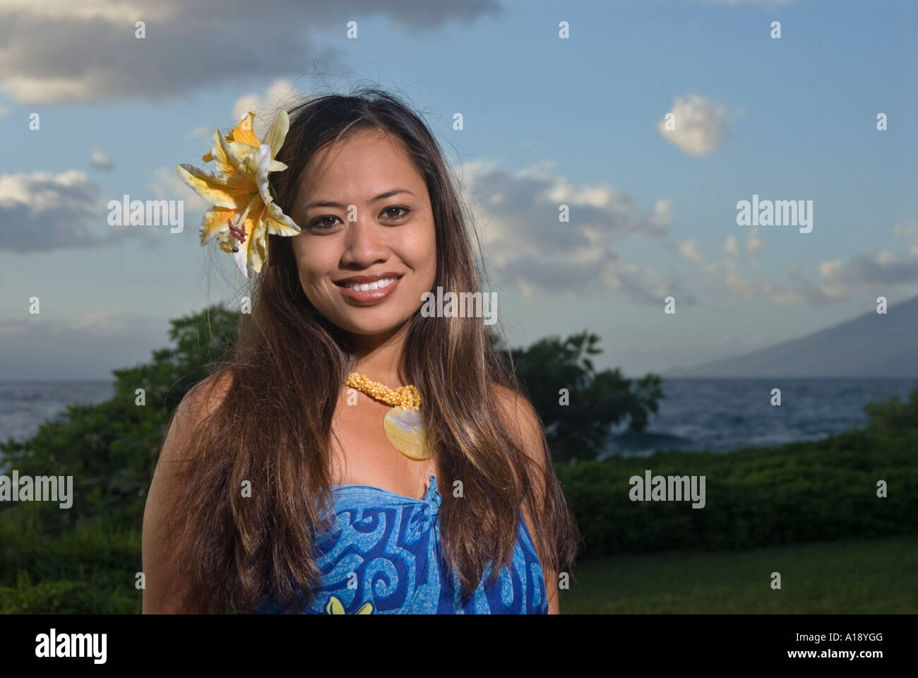 Hawaiian Mädchen Stockfoto