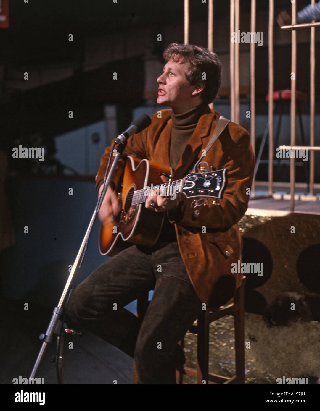 BOB LIND U.S. Sänger im Jahr 1966 er einen großen Hit mit Elusive Butterfly hatte Stockfoto